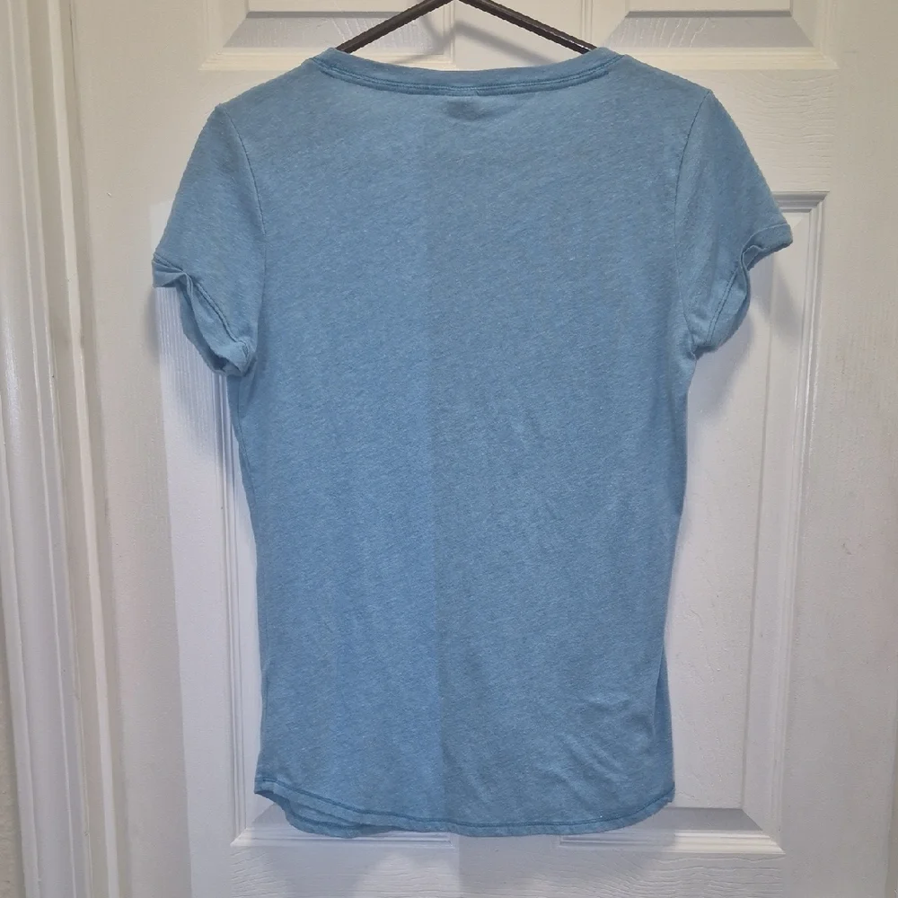 Hollister Blue Fitted Short Sleeve Tee - Picture 6 of 12